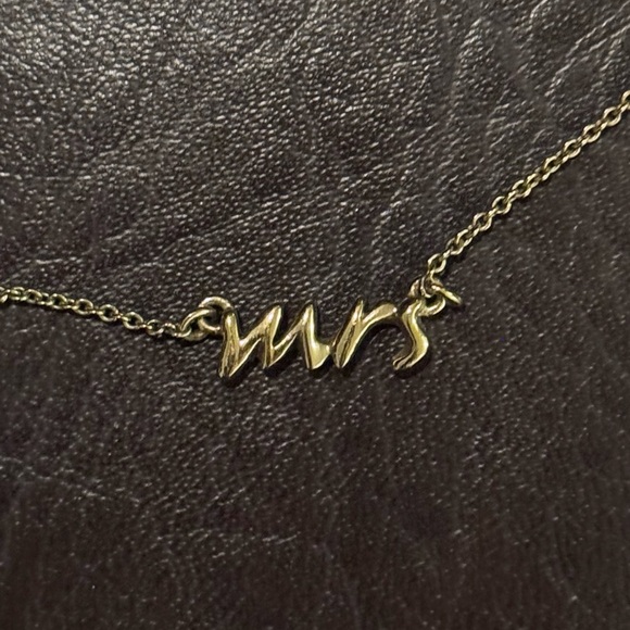 Kate Spade Gold Script Necklace - Picture 1 of 2